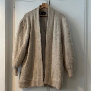 Gizel rabbit fur angora beige Cardigan